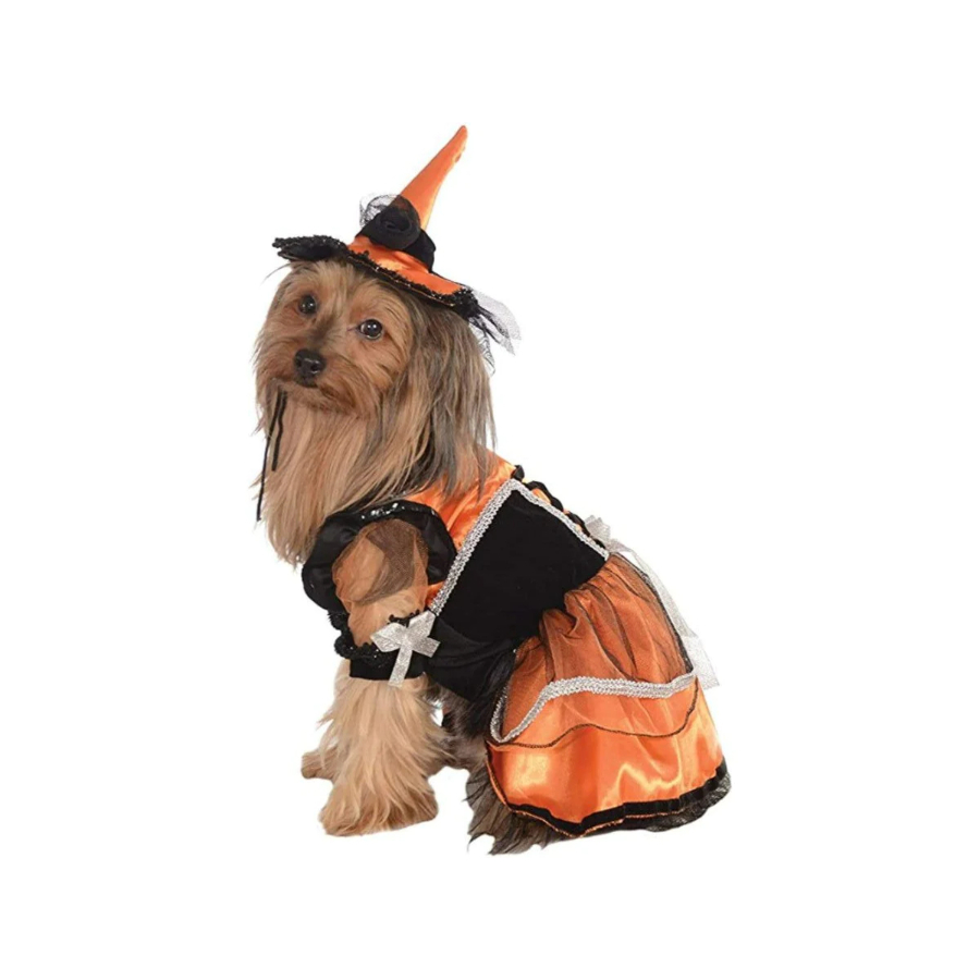 Disfraz mascota bruja naranja, , large image number null